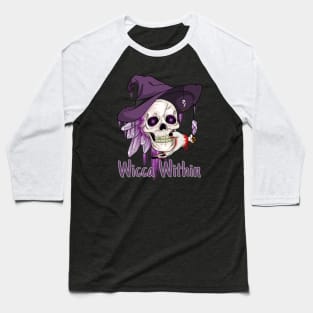 Witchcraft Crystal Skull Baseball T-Shirt